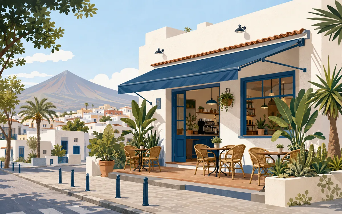 Cafetería canaria como escenario de SEO local